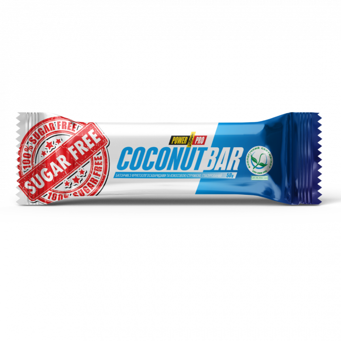 Батончик Power Pro Coconut Bar без цукру-кокос 40 г в аптеці