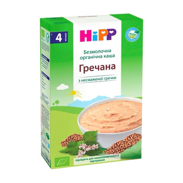 Каша безмолочна Hipp гречана, з 4 місяців, 200 г фото