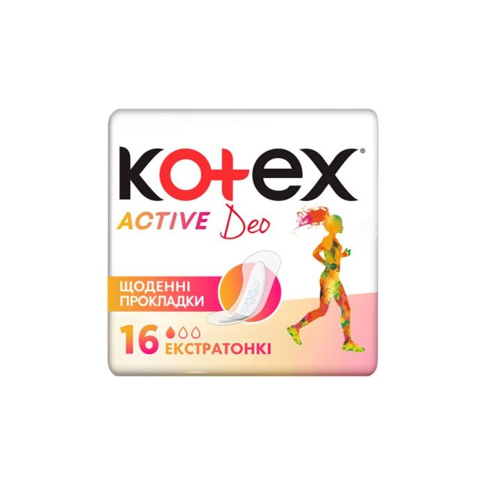 Прокладки Kotex (Котекс) Active liners Deo №16 недорого