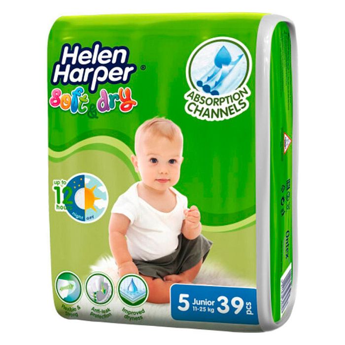 Підгузки Helen Harper Ultra Soft&Dry Junior, р.5 (11-25кг), 39 шт. фото