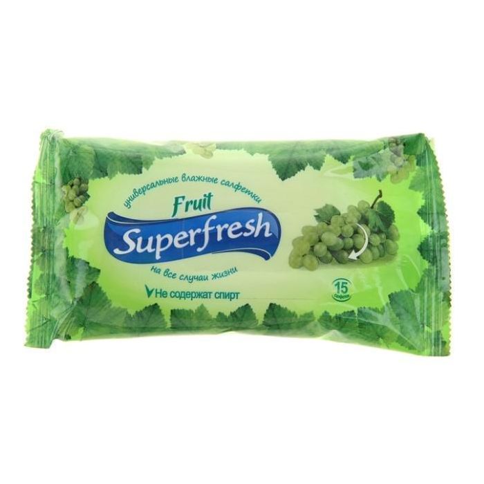 Серветки вологі Super Fresh Fruit №15 ADD