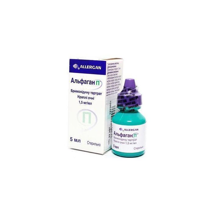 Альфаган П 1,5 мг/мл краплі очні 5 мл флакон №1 в аптеці