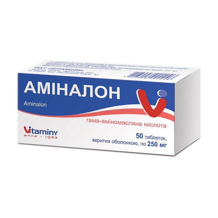 Аміналон 250 мг таблетки №50  в інтернет-аптеці