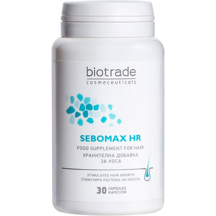 Харчова добавка Biotrade (Біотрейд) Sebomax HR для волосся капсули №30 в Україні