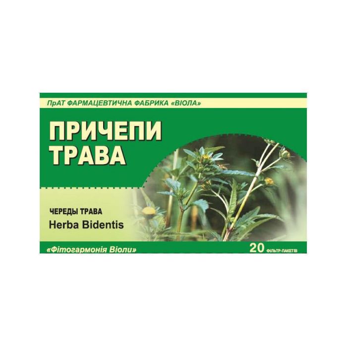 Череди (причепи) трава 30 г (20 ф/п по 1,5 г) в аптеці