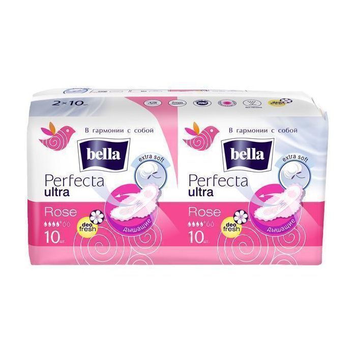 Прокладки Bella Perfecta Ultra Rose deo fresh 10+10 шт ADD