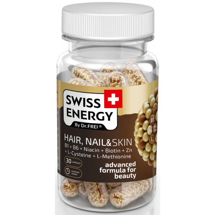 Вітаміни Swiss Energy Hair, Nail & Skin капсули №30 в інтернет-аптеці