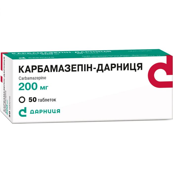 Карбамазепін-Дарниця 200 мг таблетки №50 в Україні