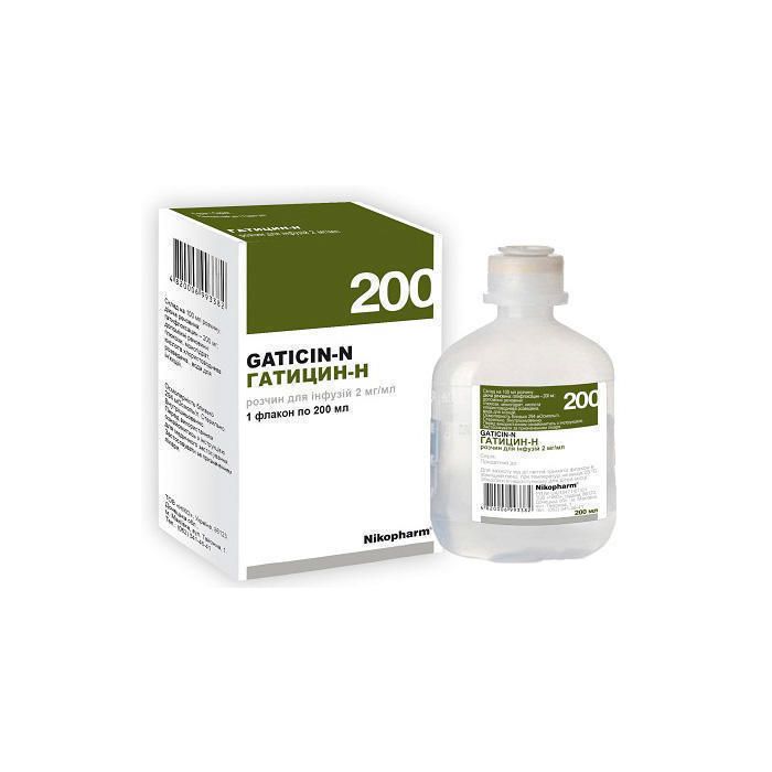 Гатицин-Н 2 мг/мл розчин для інфузій 200 мл в Україні