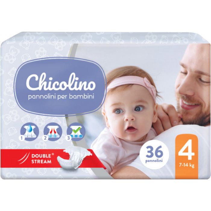 Подгузники детские Chicolino 4 (7-14 кг) 36 шт. заказать