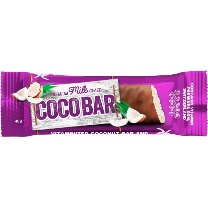 Батончик Coco Bar у молочній кондитерській глазурі, 40 г недорого