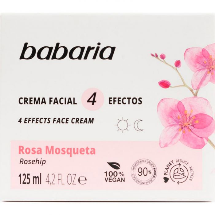 Крем Babaria (Бабарія) шипшина 4 ефекти для обличчя, шиї та бюсту 125 мл недорого