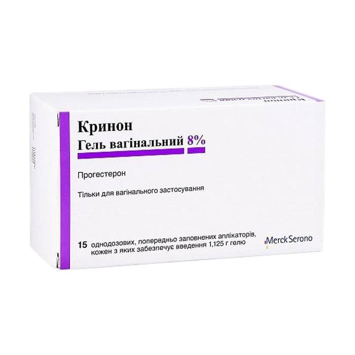 Кринон 8% вагінальний гель з аплікатором №15 в Україні