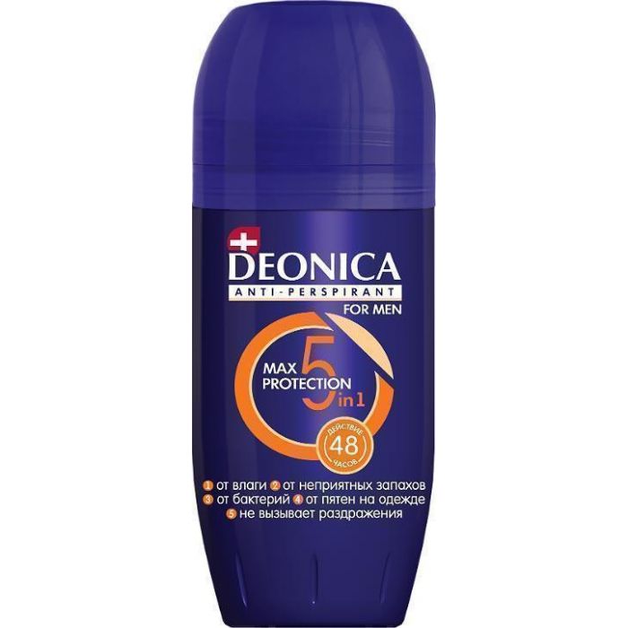 Дезодорант-антиперспірант Deonica ролик Max Protection 5in1 48 годин для чоловіків 50 мл - фото №1 Дезодорант-антиперспірант Deonica ролик Max Protection 5in1 48 годин для чоловіків 50 мл замовити
