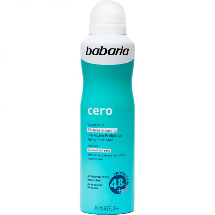 Дезодорант-спрей Babaria Zero для чутливої шкіри з пробіотиками, 200 мл замовити