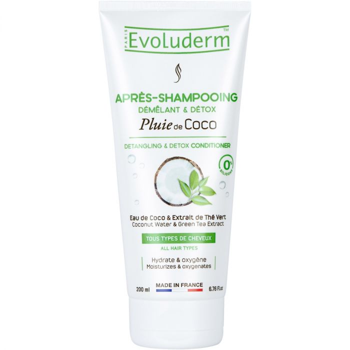 Кондиціонер Evoluderm (Еволюдерм) для всіх типів волосся детокс з водою кокоса 200 мл  замовити