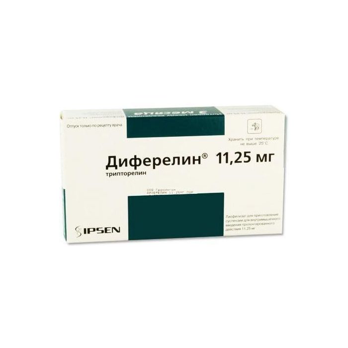 Диферелін порошок 11,25 мг + розчинник для суспензії №1 в інтернет-аптеці