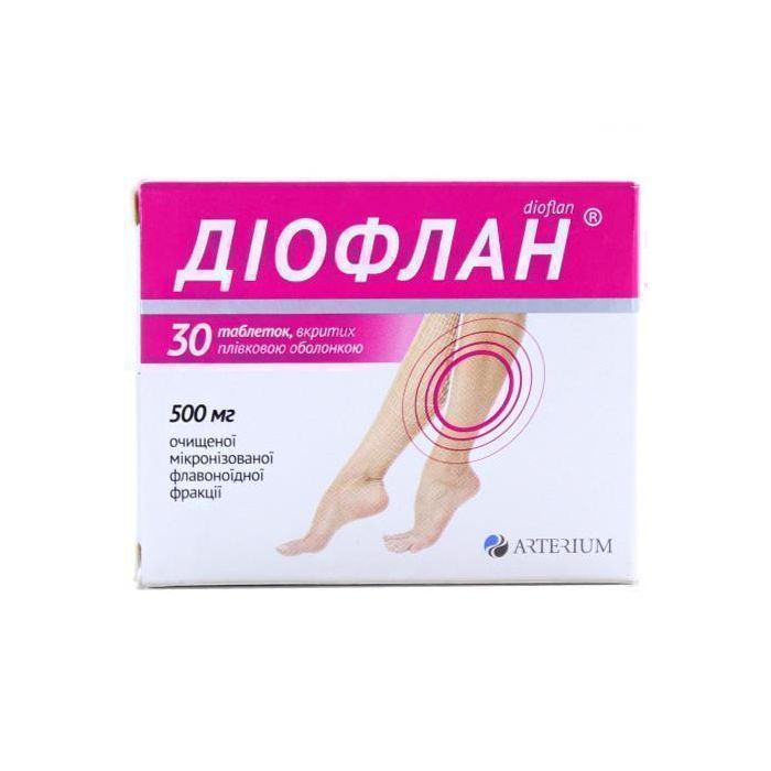 Діофлан 500 мг таблетки №30 в інтернет-аптеці
