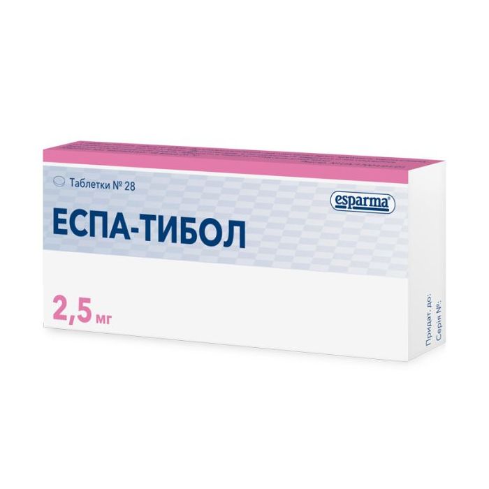 Еспа-Тибол 2,5 мг таблетки №28 замовити
