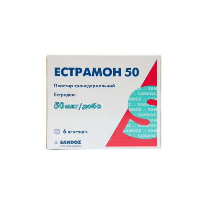 Естрамон 50 пластир трансдермальний №6 в Україні