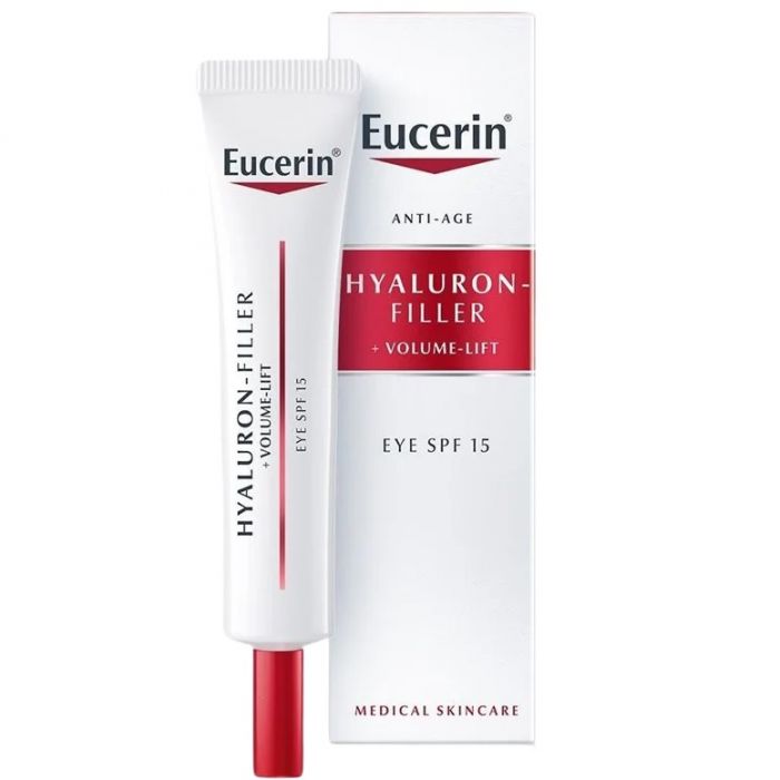 Крем Eucerin Hyaluron Filler Volume Lift антивіковий для відновлення контуру навколо очей SPF15 15 мл в аптеці
