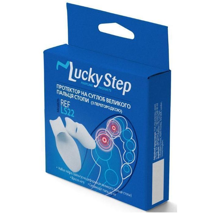 Протектор Lucky Step на сустав большого пальца стопи (с перегородкой) (р.1) в интернет-аптеке