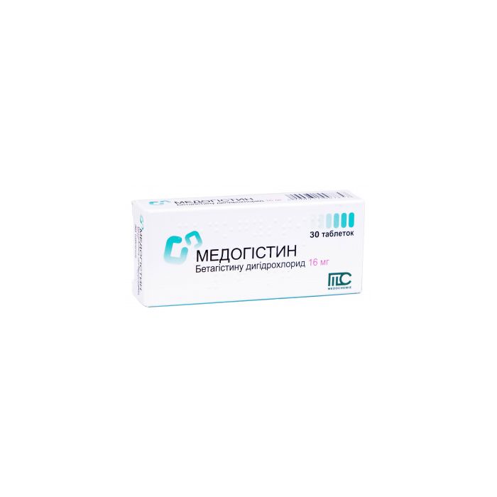 Медогістин 16 мг таблетки №30   недорого