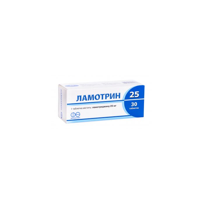 Ламотрин 25 мг таблетки №30 замовити