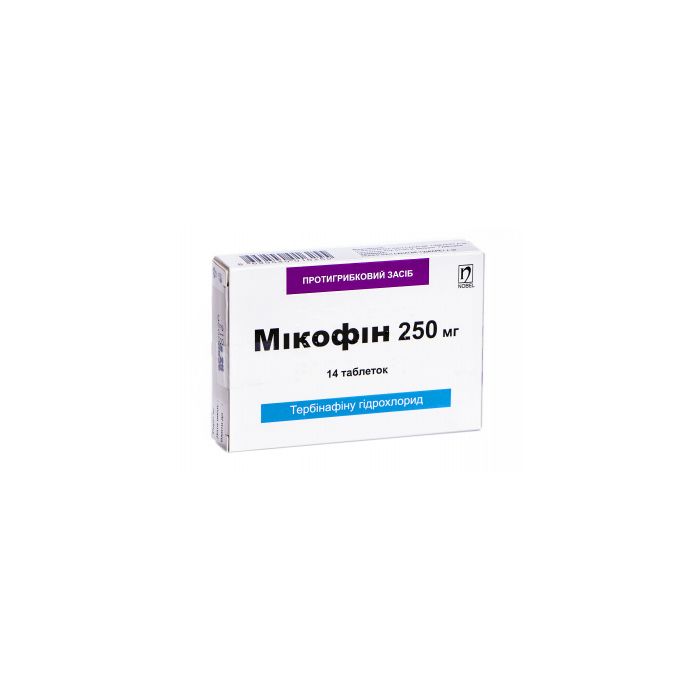 Мікофін 250 мг таблетки №14 ціна