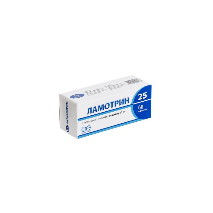 Ламотрин 25 мг таблетки №60 ціна