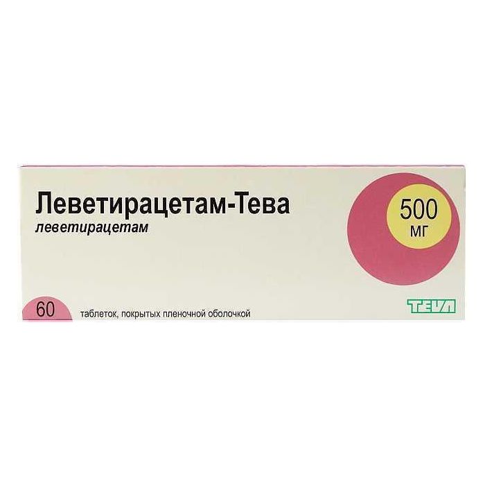 Леветірацетам-Тева 500 мг таблетки №60 в аптеці
