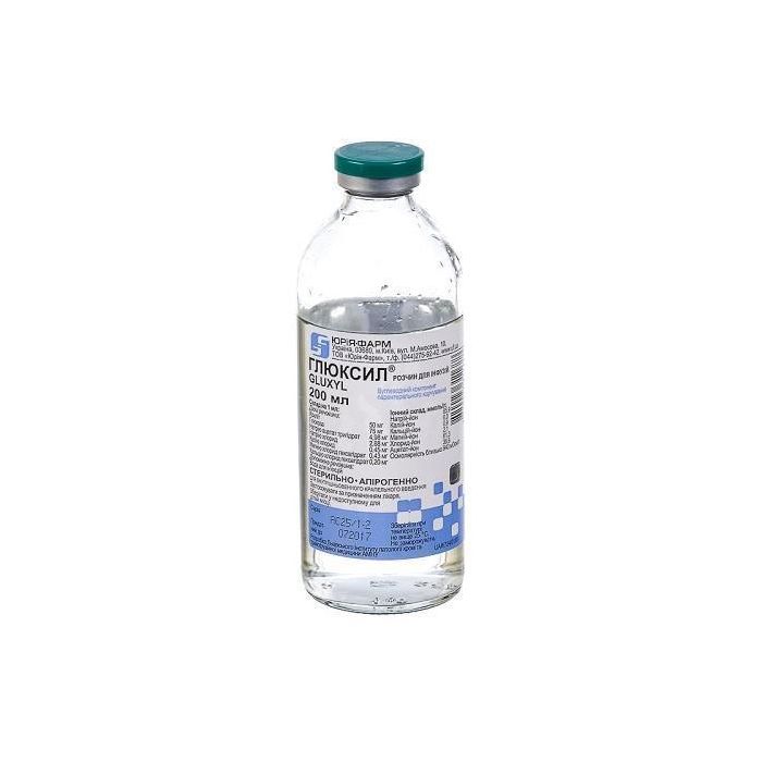 Глюксил розчин для інфузій пляшка 200 мл  фото