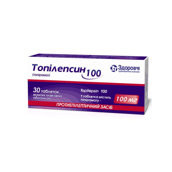 Топілепсин 100 мг таблетки №30  в аптеці