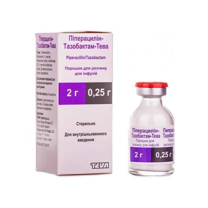 Піперацилін-Tазобактам-Тева 2 г/0.25 г порошок №1 ADD