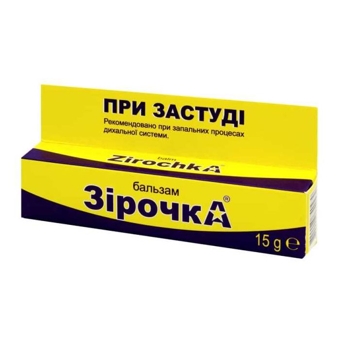 Бальзам Зірочка при застуді туба 15 г в інтернет-аптеці