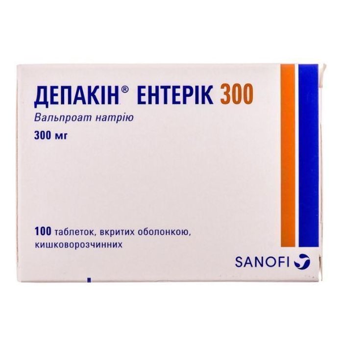 Депакін Ентерик 300 мг таблетки №100 в аптеці