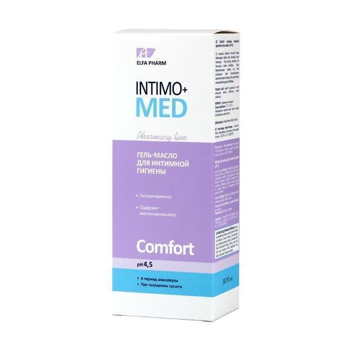 Гель-масло Intimo+med Comfort для інтимної гігієни 200 мл ціна