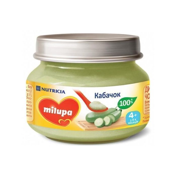 Пюре Milupa овочеве кабачок (з 4 місяців) 80 г ADD