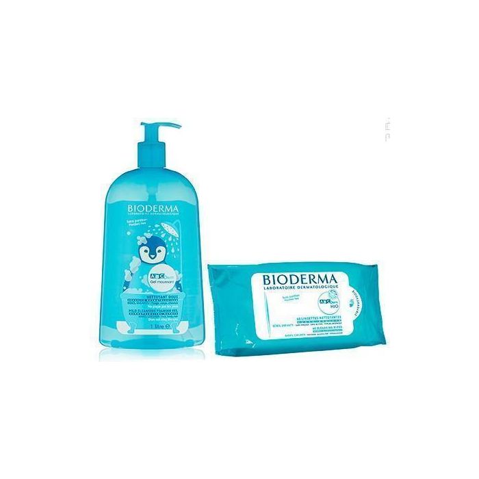 Набір Bioderma ABCDerm Гель 1 л + ABCDerm Н2О Серветки - фото №1 Набір Bioderma ABCDerm Гель 1 л + ABCDerm Н2О Серветки фото