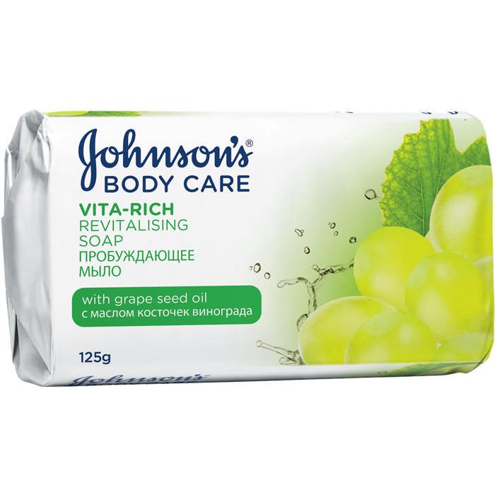 Мило Johnsons Body Care Vita Rich Пробуджуюче з олією кісточок винограду 125 г в Україні