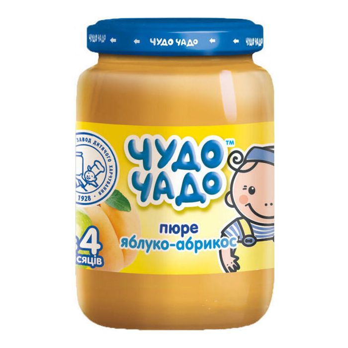 Пюре Чудо-Чадо яблоко-абрикос с сахаром 170 г цена