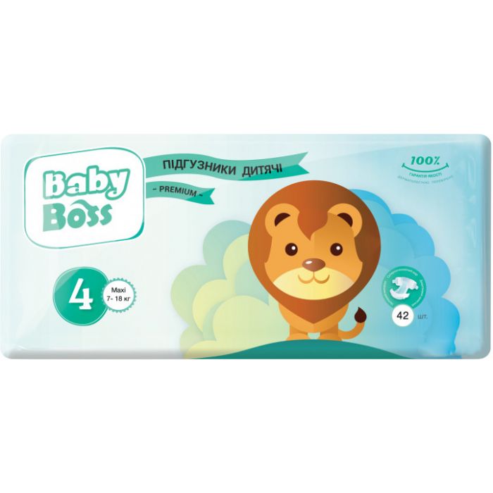 Подгузники детские Baby Boss Maxi 4 (7-18 кг) заказать