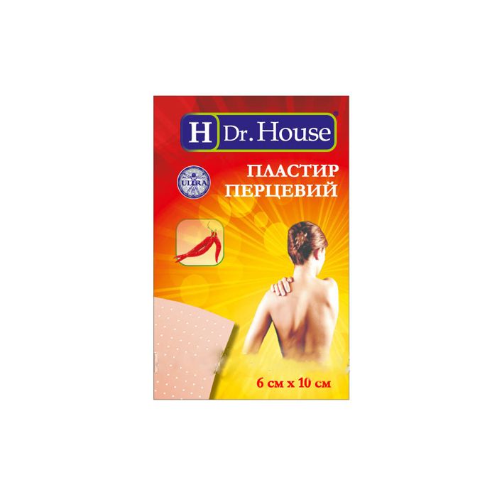 Перцевий пластир Ultra «H Dr. House» 6 смх10 cм фото