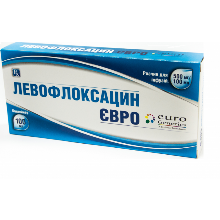 Левофлоксацин Евро 500 мг/100 мл раствор 100 мл контейнер №1 в интернет-аптеке