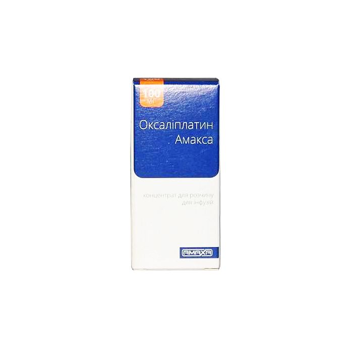 Оксаліплатин Амакса 5 мг/мл концентрат для розчину 20 мл (100 мг) флакон №1 в інтернет-аптеці
