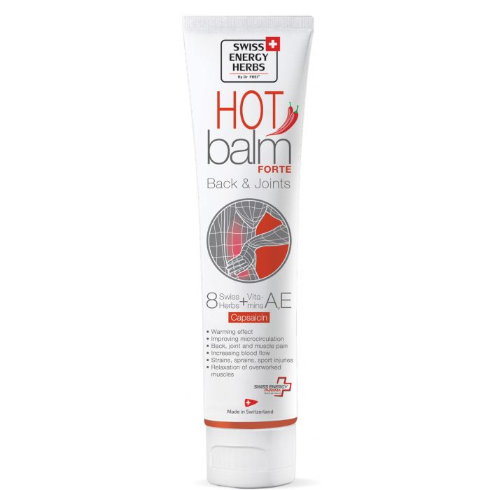 Бальзам Swiss Energy Hot Balm Forte зігріваючий з капсаіцином 75 мл - фото №1 Бальзам Swiss Energy Hot Balm Forte зігріваючий з капсаіцином 75 мл в інтернет-аптеці