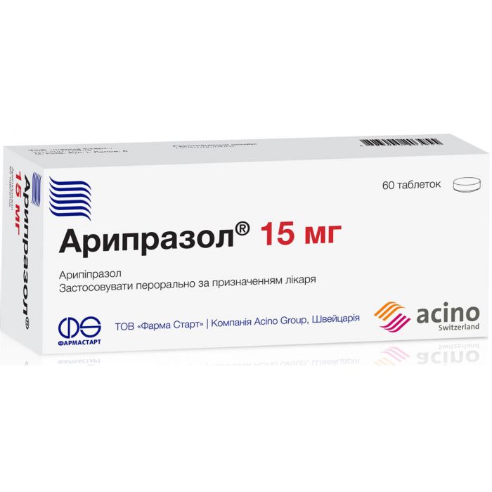Аріпразол 15 мг таблетки №60 ADD