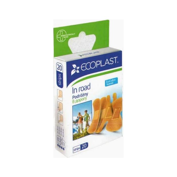 Набір пластирів EcoPlast на тканій основі в дорогу №20 недорого