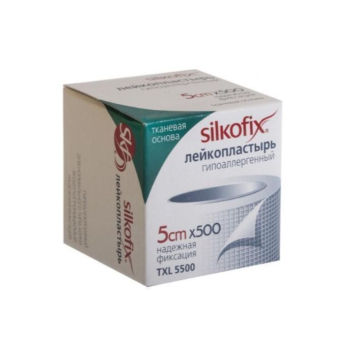 Лейкопластир Silkofix тканева основа 5 см х 500см недорого