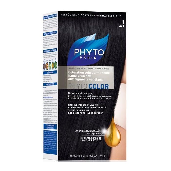Фарба для волосся Phyto Phytocolor чорний №1  в Україні